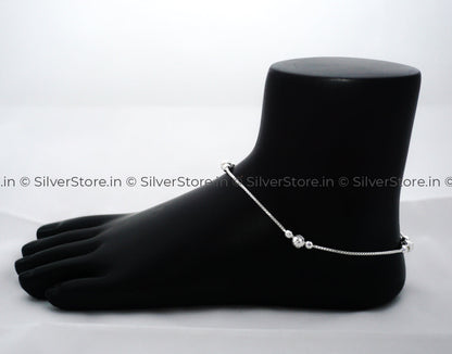 Pure Silver Anklet - 925 Silver