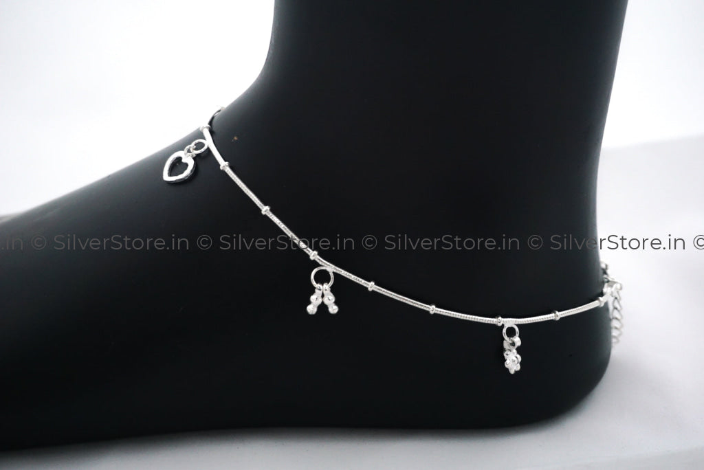 Pure Silver Anklet - 925 Silver
