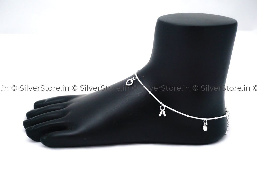 Pure Silver Anklet - 925 Silver