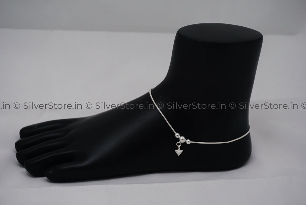 Pure Silver Anklet - 925 Silver