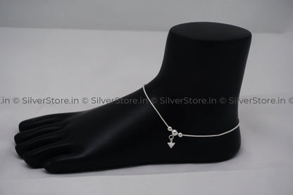 Pure Silver Anklet - 925 Silver