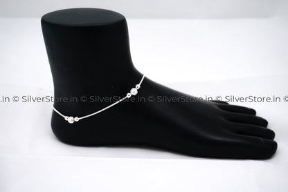 Pure Silver Anklet - 925 Silver
