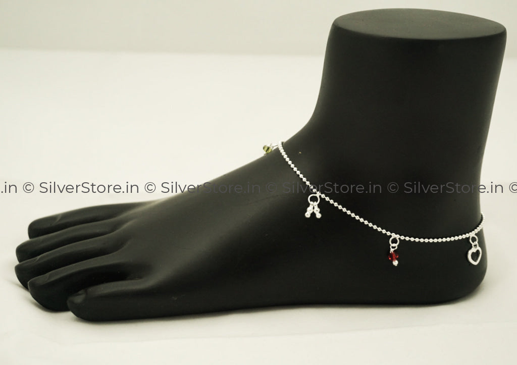 Pure Silver Anklet - 925 Silver