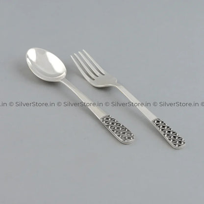 Pure Silver Dinner Set /Pure Silver thali set - 925 Bis hallmarked - Antique Finish on Border