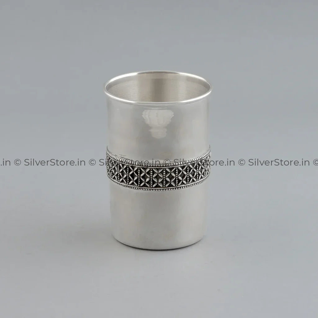 Pure Silver Dinner Set /Pure Silver thali set - 925 Bis hallmarked - Antique Finish on Border