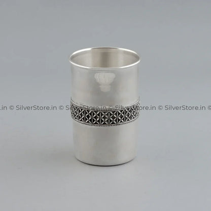 Pure Silver Dinner Set /Pure Silver thali set - 925 Bis hallmarked - Antique Finish on Border