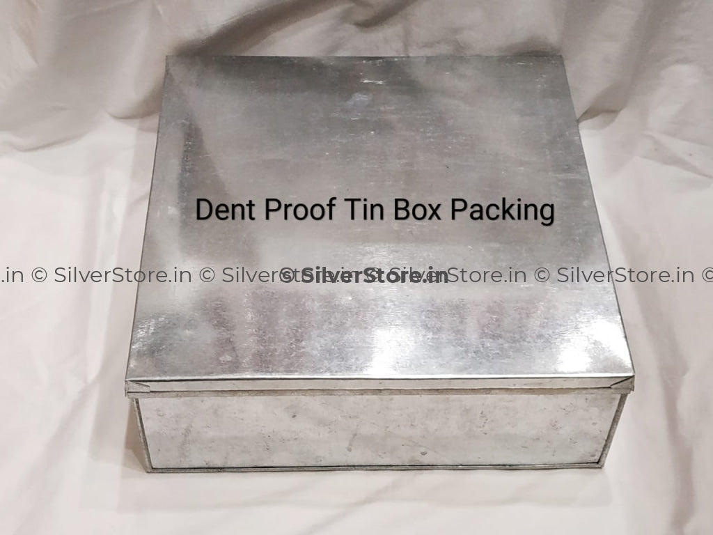 Silver Thali - With 990 Bis Hallmark Silverware