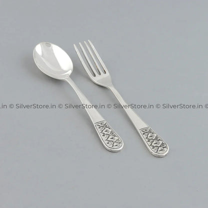 Pure Silver Dinner Set /Pure Silver thali set - 925 Bis hallmarked - Nakshi work with Antique Fnish with glass katori