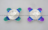 Pure Silver Diya - Peacock Diya Pack Of Two