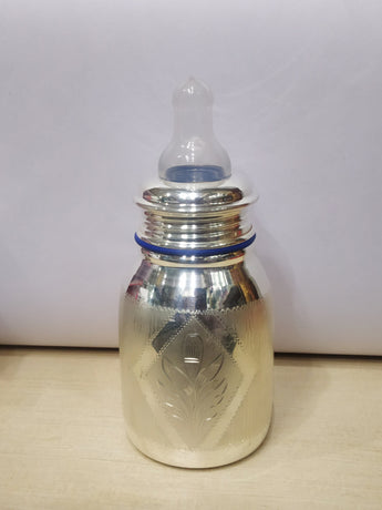 Pure Silver Feeding Bottle For Baby -970 Bis Hallmarked Milk