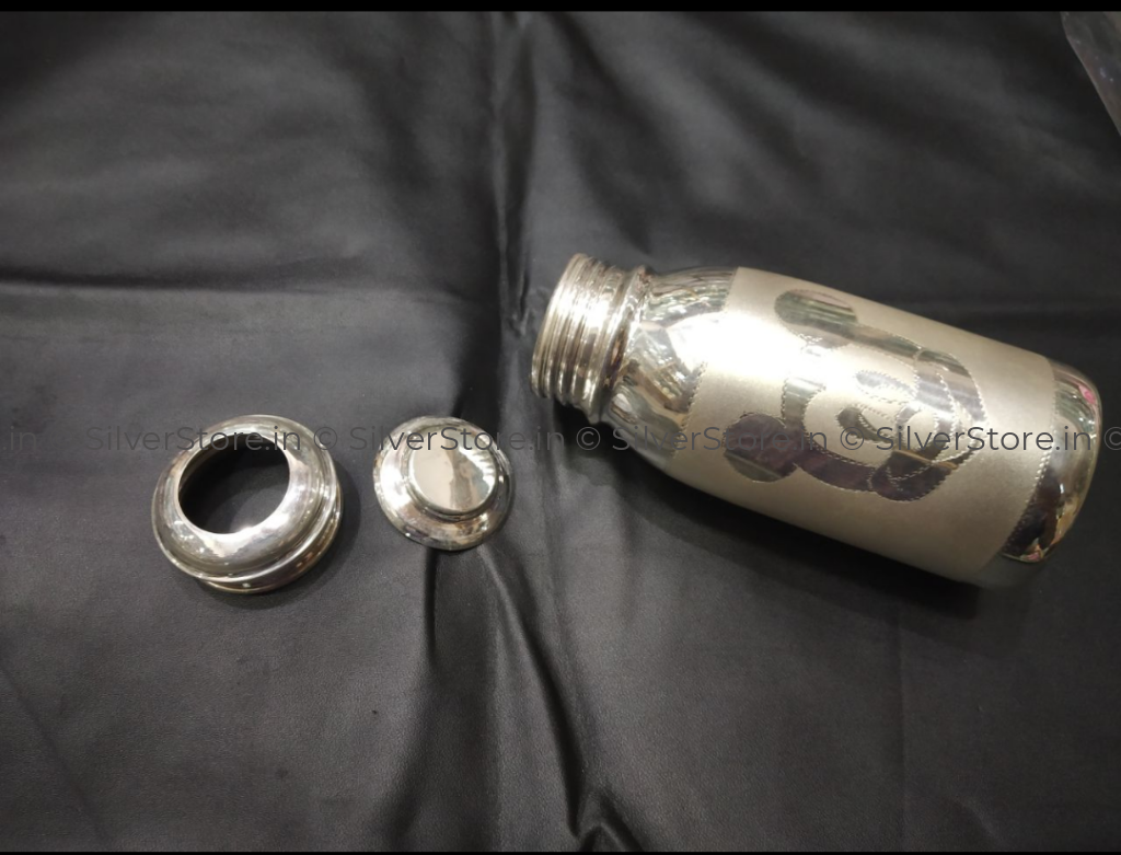 Pure Silver Feeding Bottle For Baby - Bis Hallmarked Milk