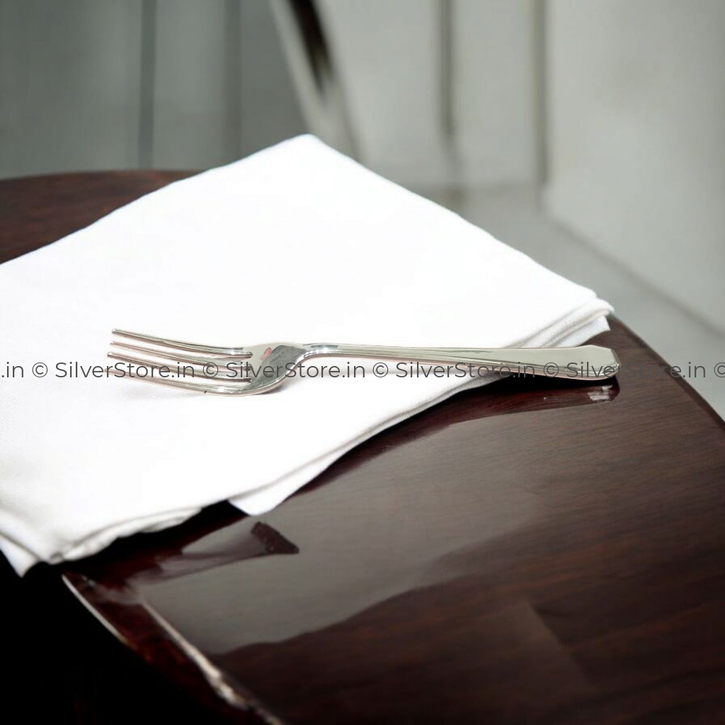 Pure Silver Fork - 925 Bis Hallmarked silver tableware