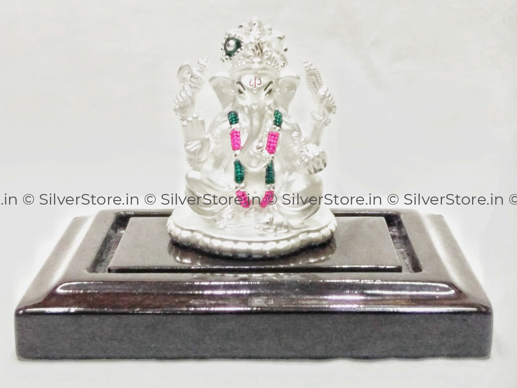 Pure Silver Ganesh Idol - Divine Gift