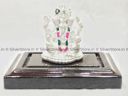 Pure Silver Ganesh Idol - Divine Gift