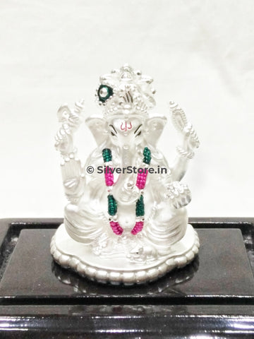 Pure Silver Ganesh Idol - Divine Gift