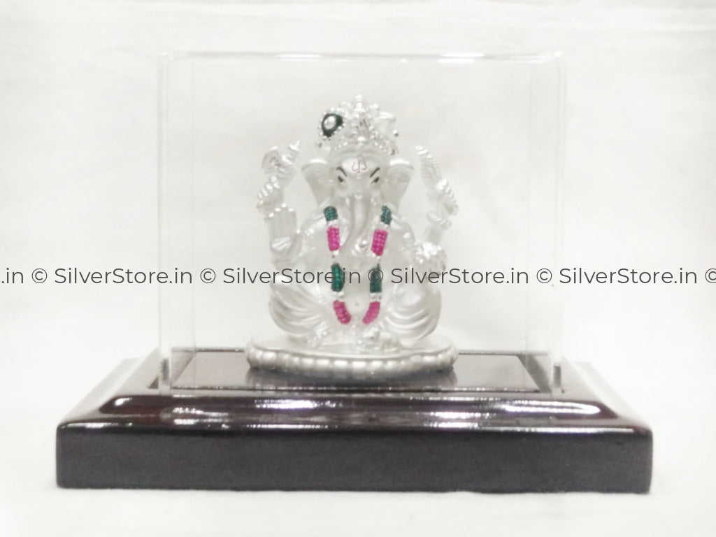 Pure Silver Ganesh Idol - Divine Gift