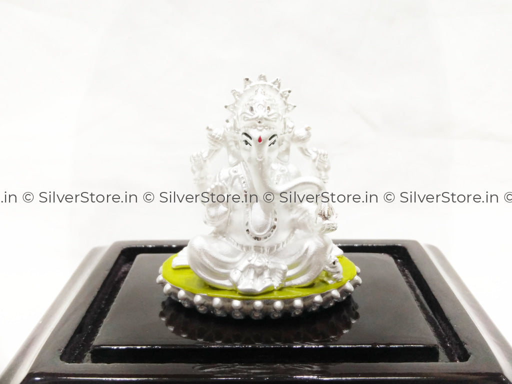 Pure Silver Ganesh Idol - Divine Gift