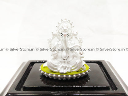 Pure Silver Ganesh Idol - Divine Gift