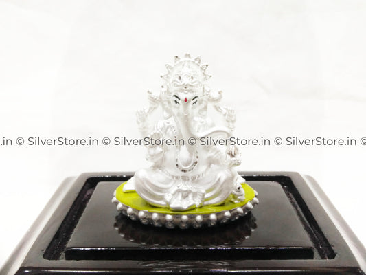 Pure Silver Ganesh Idol - Divine Gift