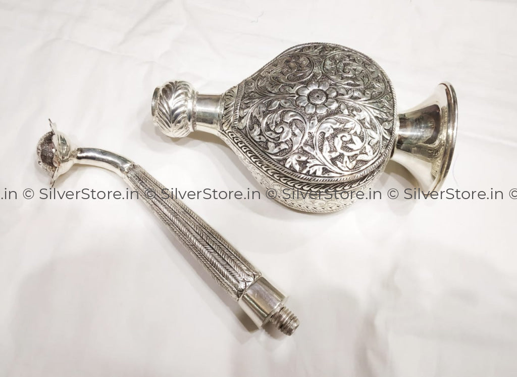 Pure Silver Gulab Dani - 925 Pooja Item