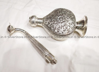 Pure Silver Gulab Dani - 925 Pooja Item