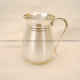 Pure Silver Jug With Lid - 990 Bis Hallmarked