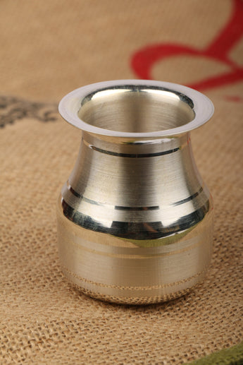 Pure Silver Lota With 990 Bis Hallmark - 4 Height Glass