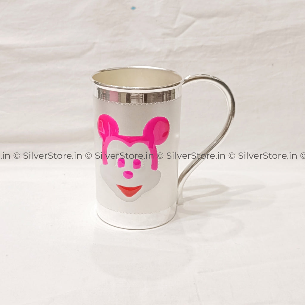 Silver Mug - Pink Colour 925 Bis Hallmark Baby Gifts