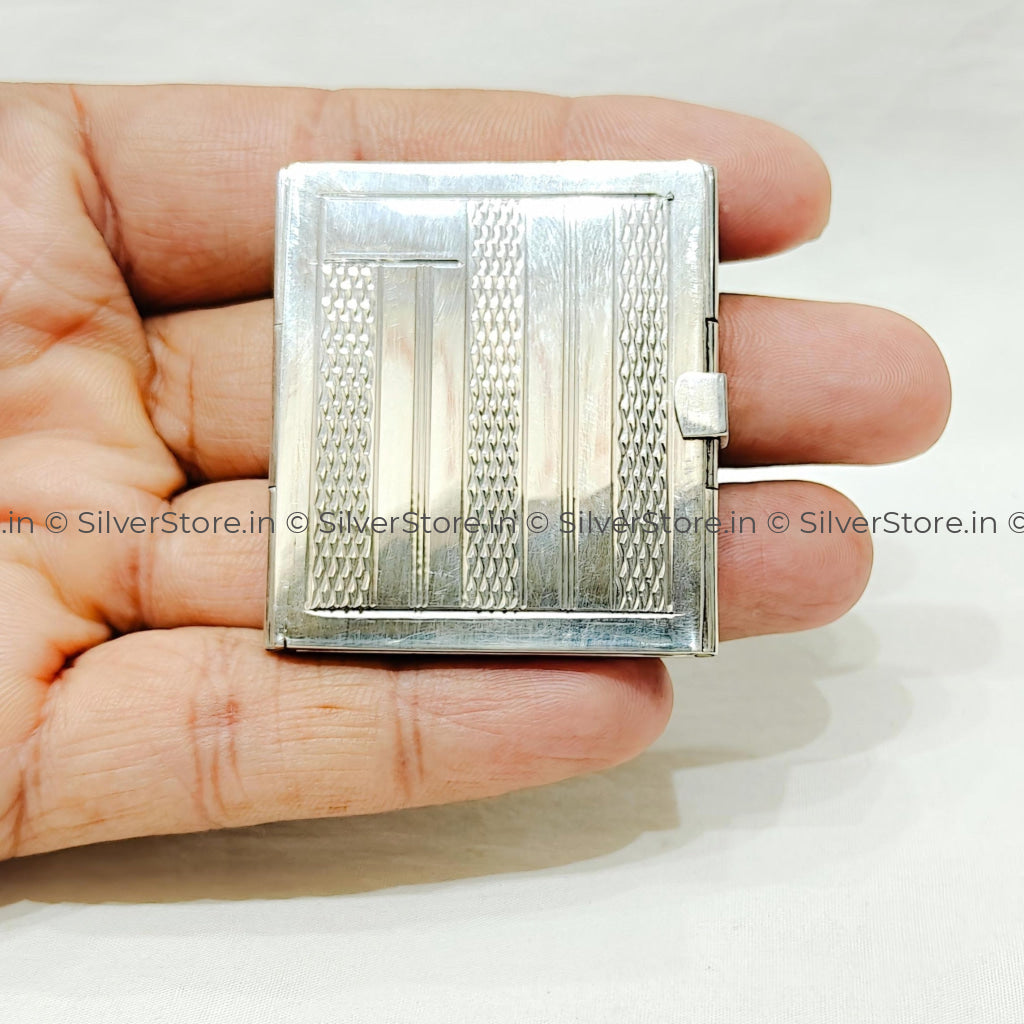 Pure Silver Photo Frame for Pocket - 925 Silver three fold photo frame - small size