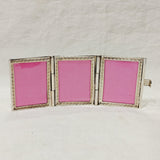 Pure Silver Photo Frame for Pocket - 925 Silver three fold photo frame - small size