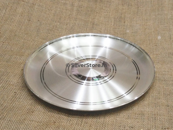 Pure Silver Plate - 990 Bis Hallmark Pure Silver Dinner Plate