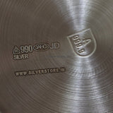Pure Silver Plate - 990 Bis Hallmark Pure Silver Dinner Plate