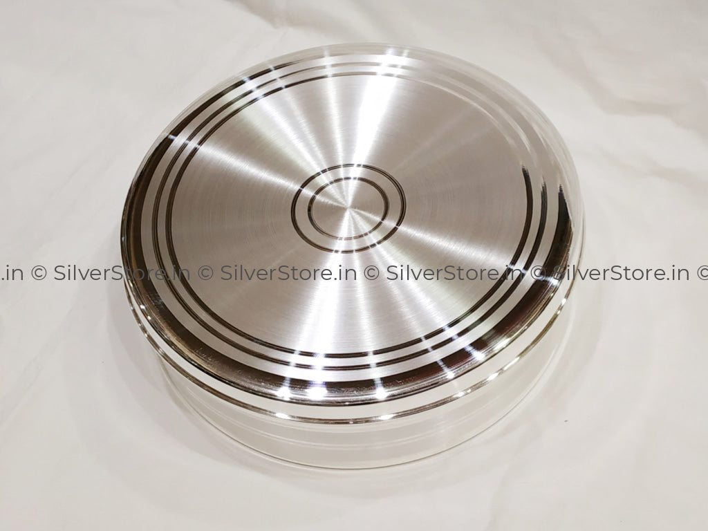 Pure Silver Pooja Box - 990 Bis Hallmarked Pooja Item