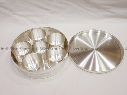 Pure Silver Pooja Box - 990 Bis Hallmarked Pooja Item
