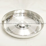 Silver Thali - With 990 Bis Hallmark Silverware