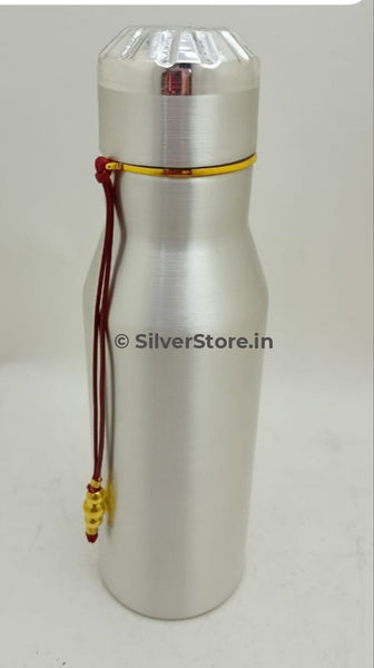 Pure Silver Water Bottle - 970 Bis Hallmarked 1 Ltr Capacity Silver Jug