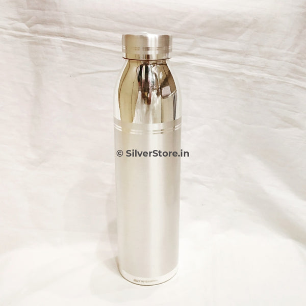 Pure Silver Water Bottle - 970 Bis Hallmarked 1 Ltr Capacity Silver Jug