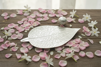 Silver Pan & silver supari set - silver leaf - silver nuts pack of 2 pcs