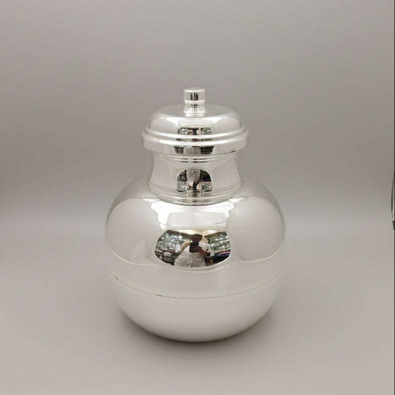 999 Pure Silver Gada /Silver Kalash/Silver Matka -990 Silver Bis Hallmark -5 ltr water capacity