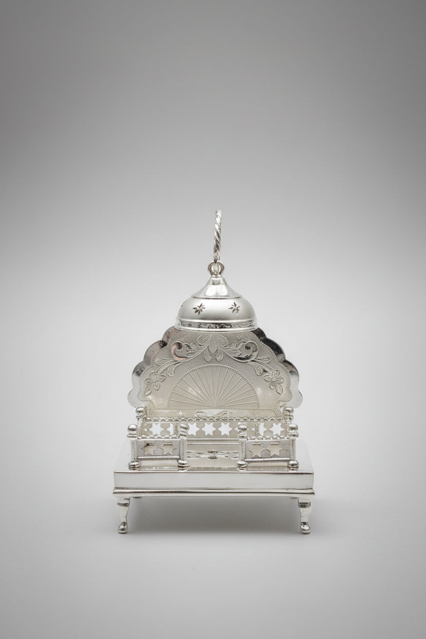 silver singhasan