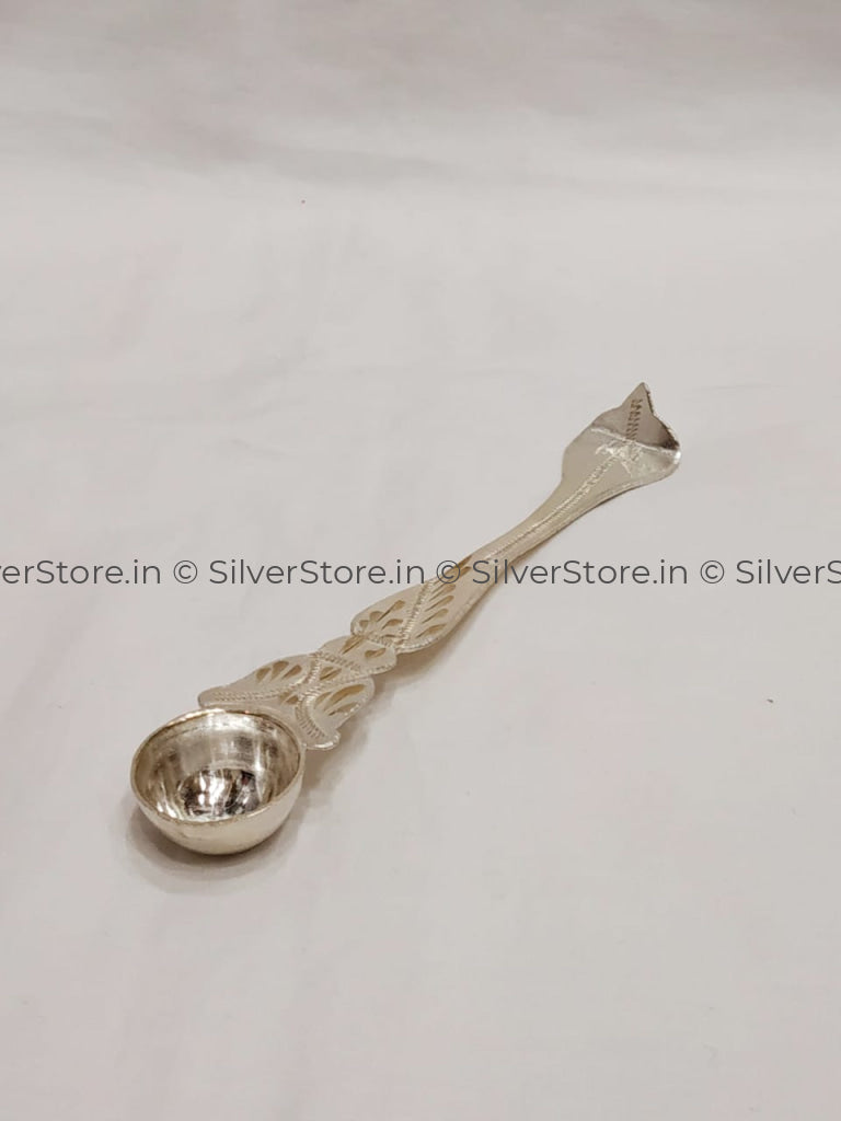 Silver Aachmani / Spoon For Pooja Pooja Item