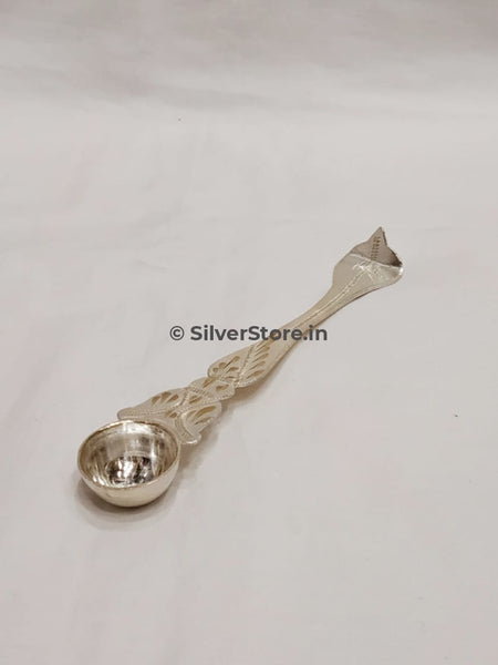 Silver Aachmani / Spoon For Pooja Pooja Item