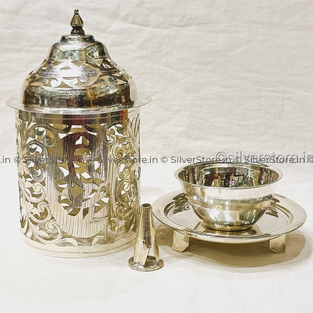 Silver Akhand Diya - 925