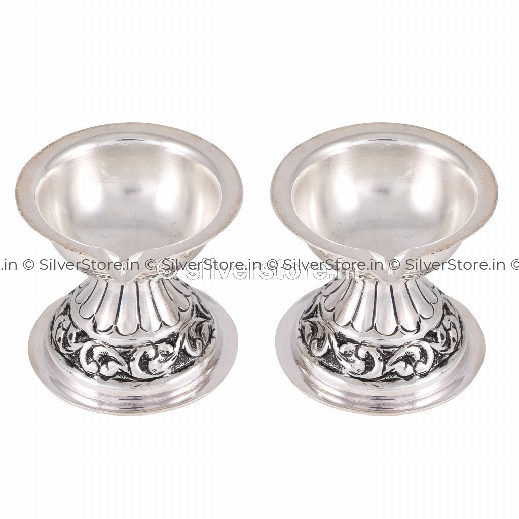 Silver Antique Divi Pooja Item