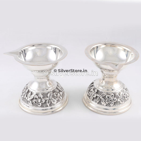 Buy Silver Antique Diya Online at Lowest Price | silverstore ...