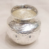 Silver Asthalaxmi Kalash / Laxmi Lota - 250 Ml Size Silver