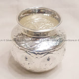 Silver Asthalaxmi Kalash / Laxmi Lota - 250 Ml Size Silver