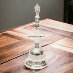 Silver Bell - 6 Height Pooja Item