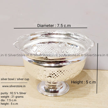 Silver Bowl / Cup - 925 Silver Bowl