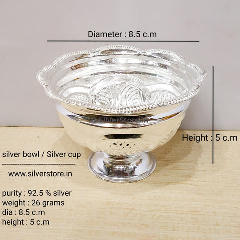 Silver Bowl / Cup - 925 Silver Bowl